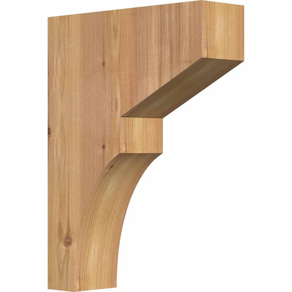 Ekena Millwork Monterey Smooth Corbel, Western Red Cedar, 3 1/2"W x 12"D x 16"H COR04X12X16MON00SWR - main